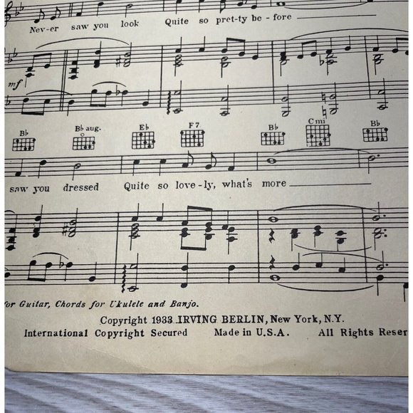 Easter Parade Vintage Piano Sheet Music Irving Berlin 1933 - Picture 3 of 5